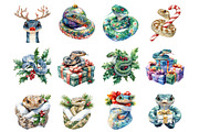 Christmas Snake, an Illustration by Design Market (Thumbnail 4 of 4)