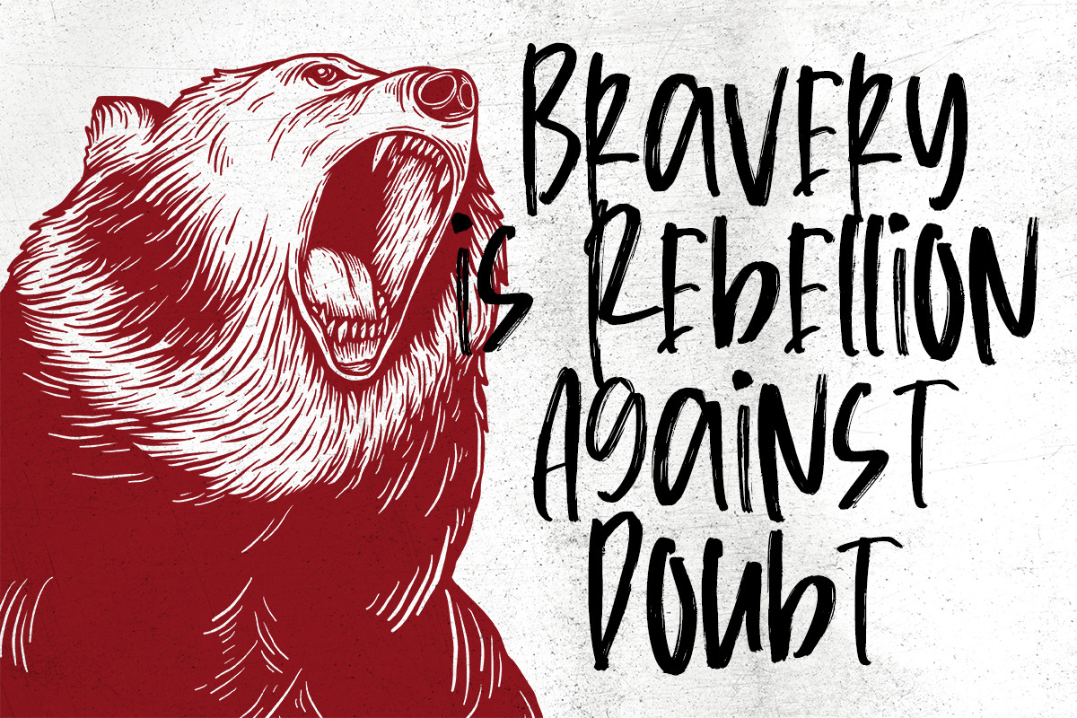 Russed - Handwritten Brush Font, a Handwritten Font by Afkari Studio (Photo 7 of 10)