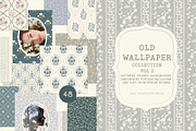 Vintage wallpaper pattern background, a Pattern Graphic by Cozy pattern shop (Thumbnail 1 of 12)