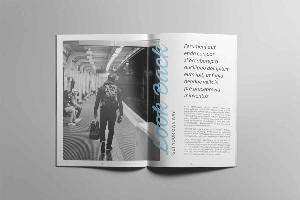 Simple Magazine Template, a Magazine Template by BoriesBechker (Photo 7 of 15)