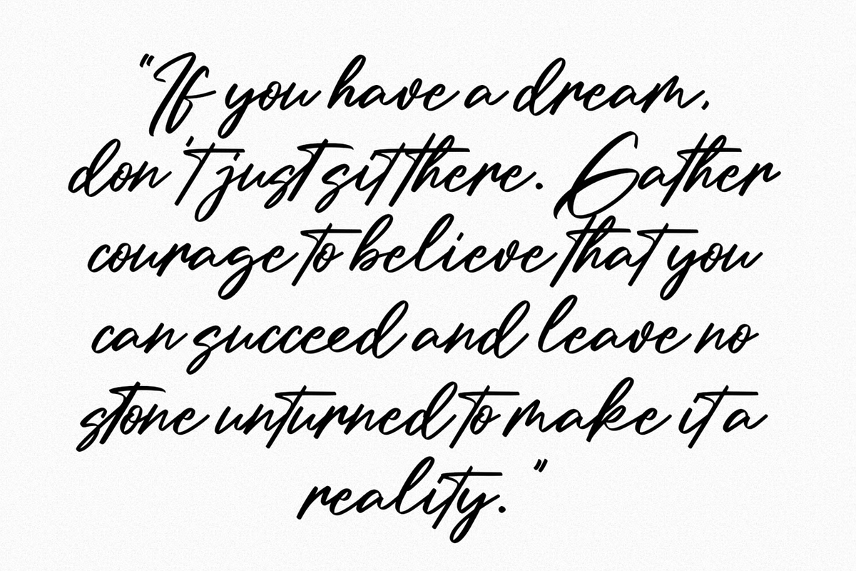 Millie Bobby Signature Script Font, a Script Font by MACK 75 (Photo 6 of 10)