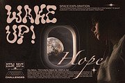 The Nebula Flow Font - Chrome Type, a Font by softulka (Thumbnail 3 of 11)