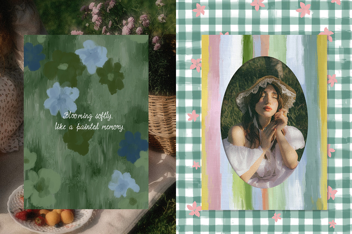 Hand-Painted Backgrounds & Frames, a Background Graphic by Essentially Nomadic (Photo 6 of 16)