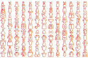 Cloths Vector Icons Modern Designs., an Icon by Vector Portal (Thumbnail 6 of 9)