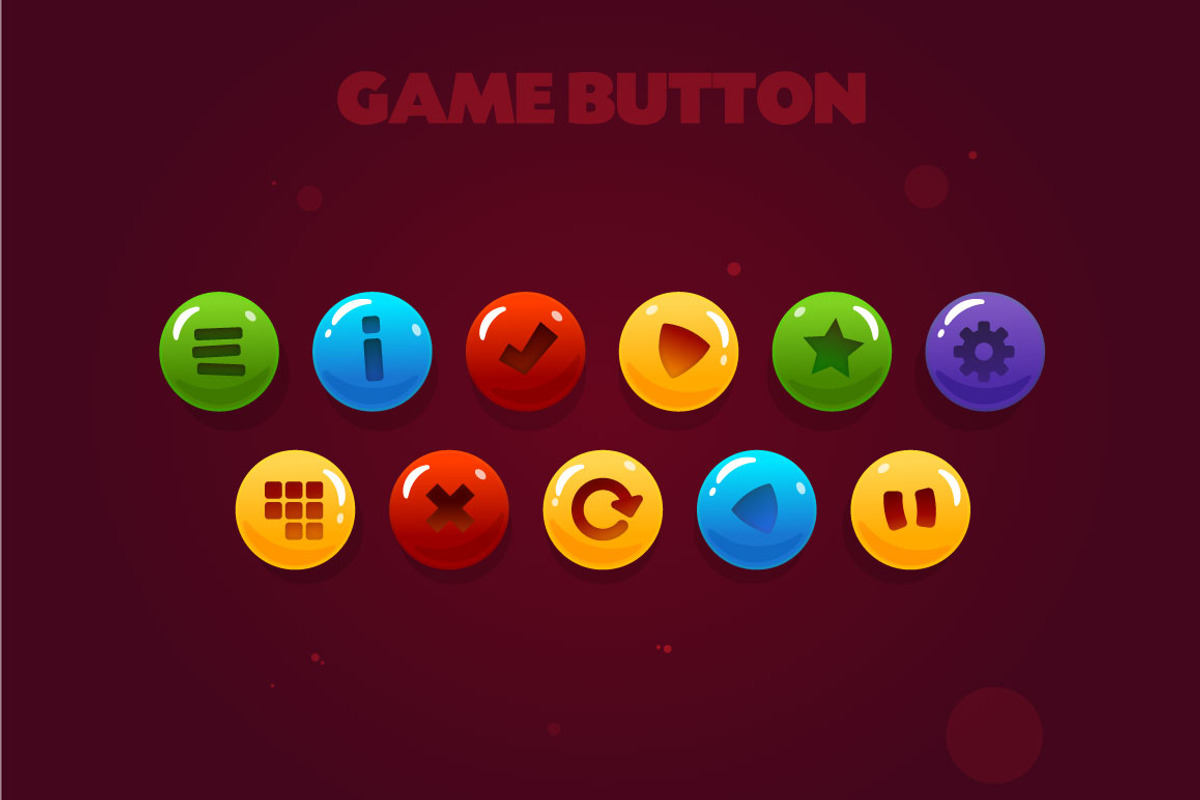 game button, a Graphic by Game Ui art
