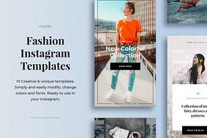 Outlife Fashion Instagram Templates