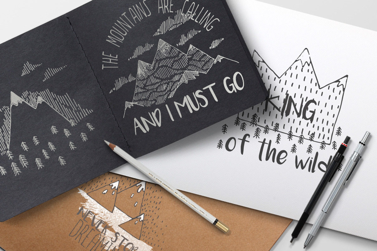 Travel illustrations with quotes, a Texture Illustration by Librebird (Photo 2 of 5)