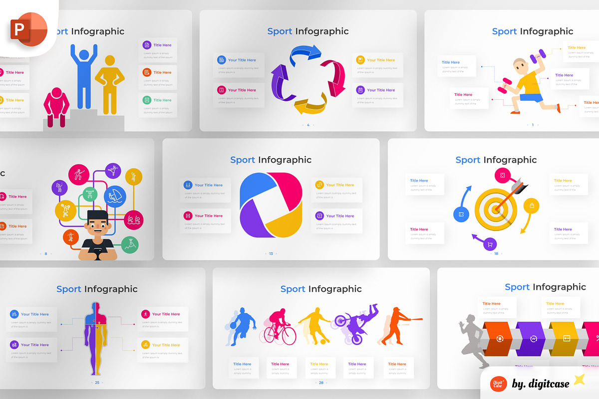 Sport PowerPoint Infographic, a Presentation Template by Digitcase x Wealthwells (Photo 1 of 4)