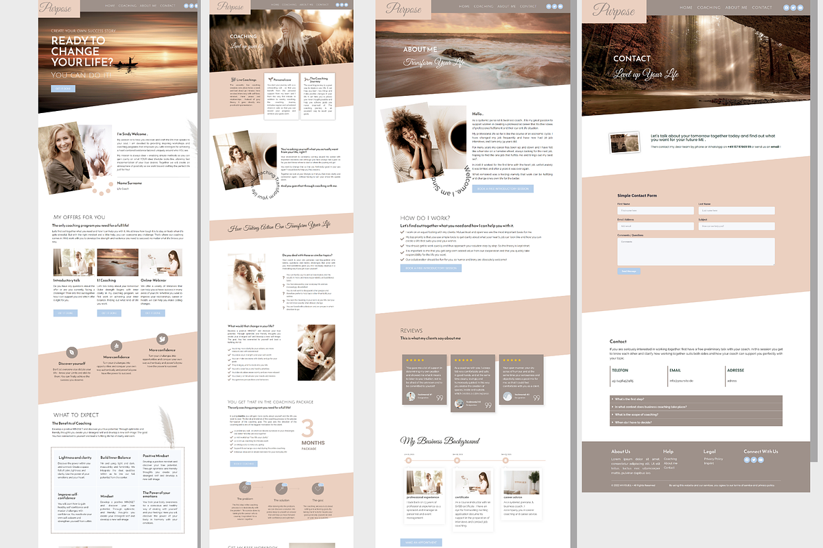Boho wordpress elementor template, a WordPress Template by myvisuell.de Webdesign (Photo 6 of 8)