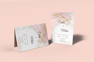 Invitation & Greeting Card Mockup