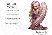 Little angels praying clipart set, a Person Illustration by ThatsDesignArt (Thumbnail 2 of 10)