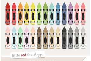 Crayon Digital Clipart Graphics