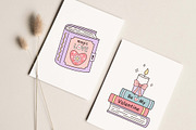 Valentine Bookish Clipart, an Education Illustration by JulzaArt (Thumbnail 5 of 7)