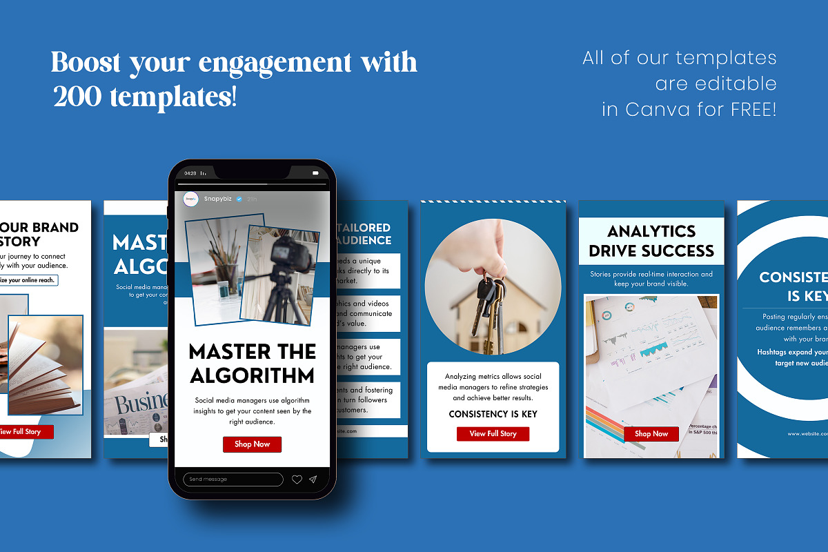 Social Media Manager Canva Bundle, a Social Media Template by Snapybiz (Photo 8 of 10)