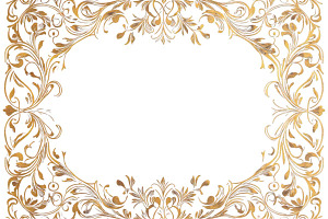 Vintage Frame Design Png, an Object Graphic by VetalStock