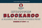 Blockaroo - A Blocky, 3D, Font, a Sans Serif Font by Eric Pond Designs (Thumbnail 1 of 3)