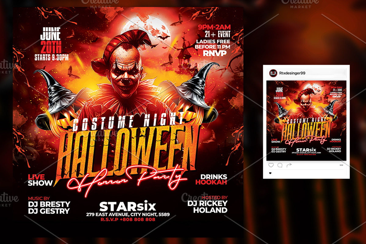 Halloween Flyer Template, a Flyer Template by RTXdesinger99 (Photo 3 of 3)