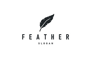 bird feather logo simple design, a Branding & Logo Template by Maylianaw28