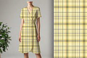 Butter Yellow and Grey Polka Plaid, a Pattern Graphic by Sharon Schwalbe (Thumbnail 1 of 6)