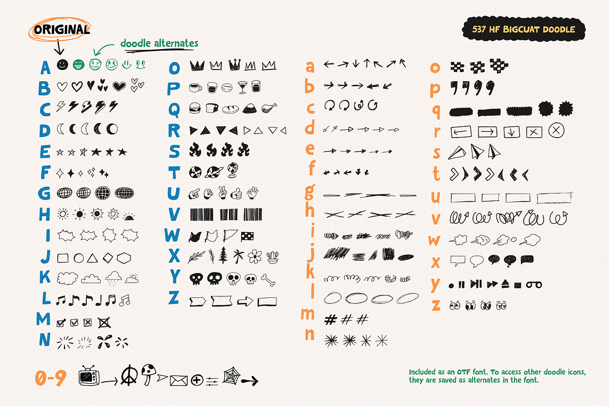 HF Bigcuat Bold, a Handwritten Font by 24Design Studios (Photo 7 of 11)