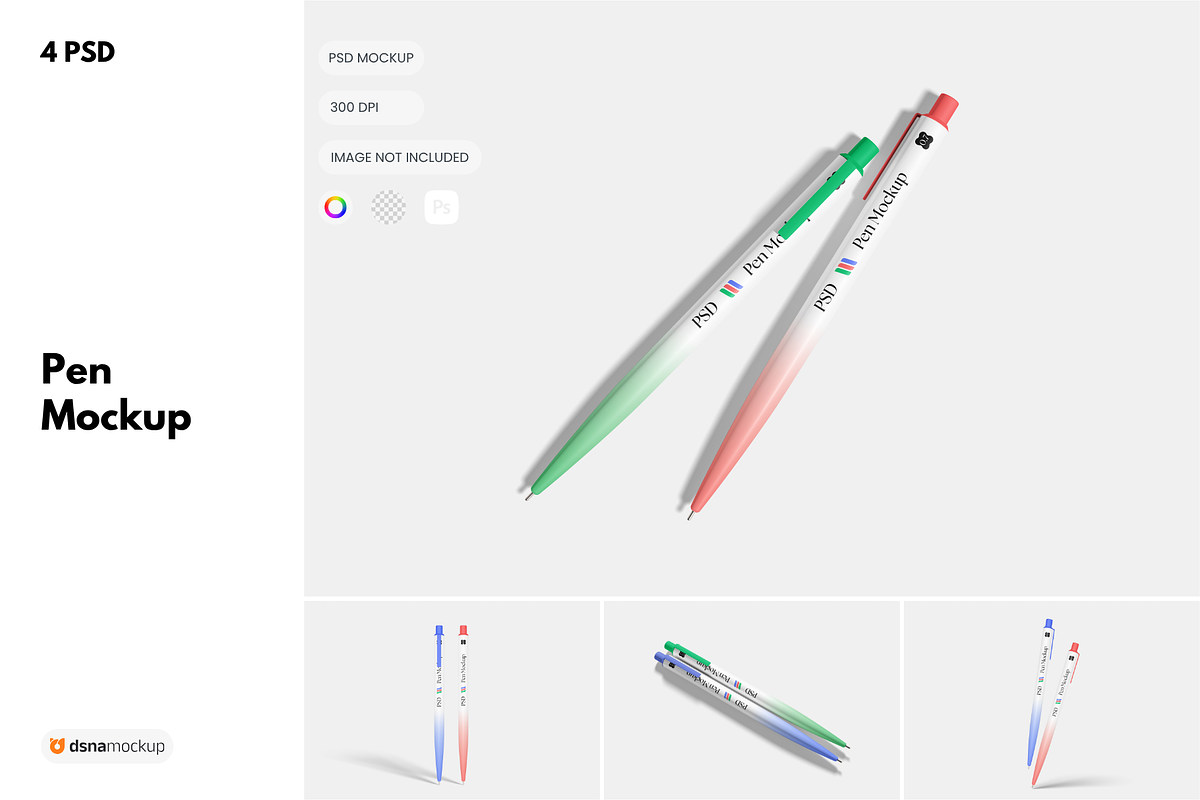 Pen Mockup, a Pens & Pencil Mockup by DSNA Mockup (Photo 1 of 5)