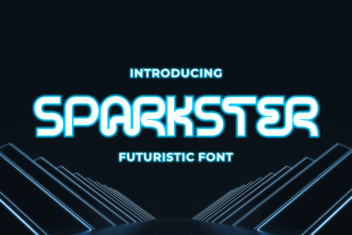 Sparkster - Futuristic Font, a Sans Serif Font by PutraCetol Studio (Photo 1 of 11)