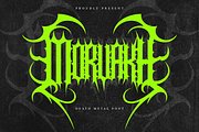 Morvakh - Death Metal Font, a Symbol Font by Masyafi Studio (Thumbnail 1 of 9)