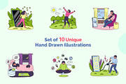 Digital Detox Concept Vector Set, an Object Graphic by 35lab (Thumbnail 2 of 6)