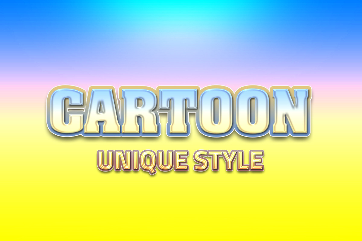 36 Premium Cartoon Styles V02, a Layer Style Add-On by yantodesign