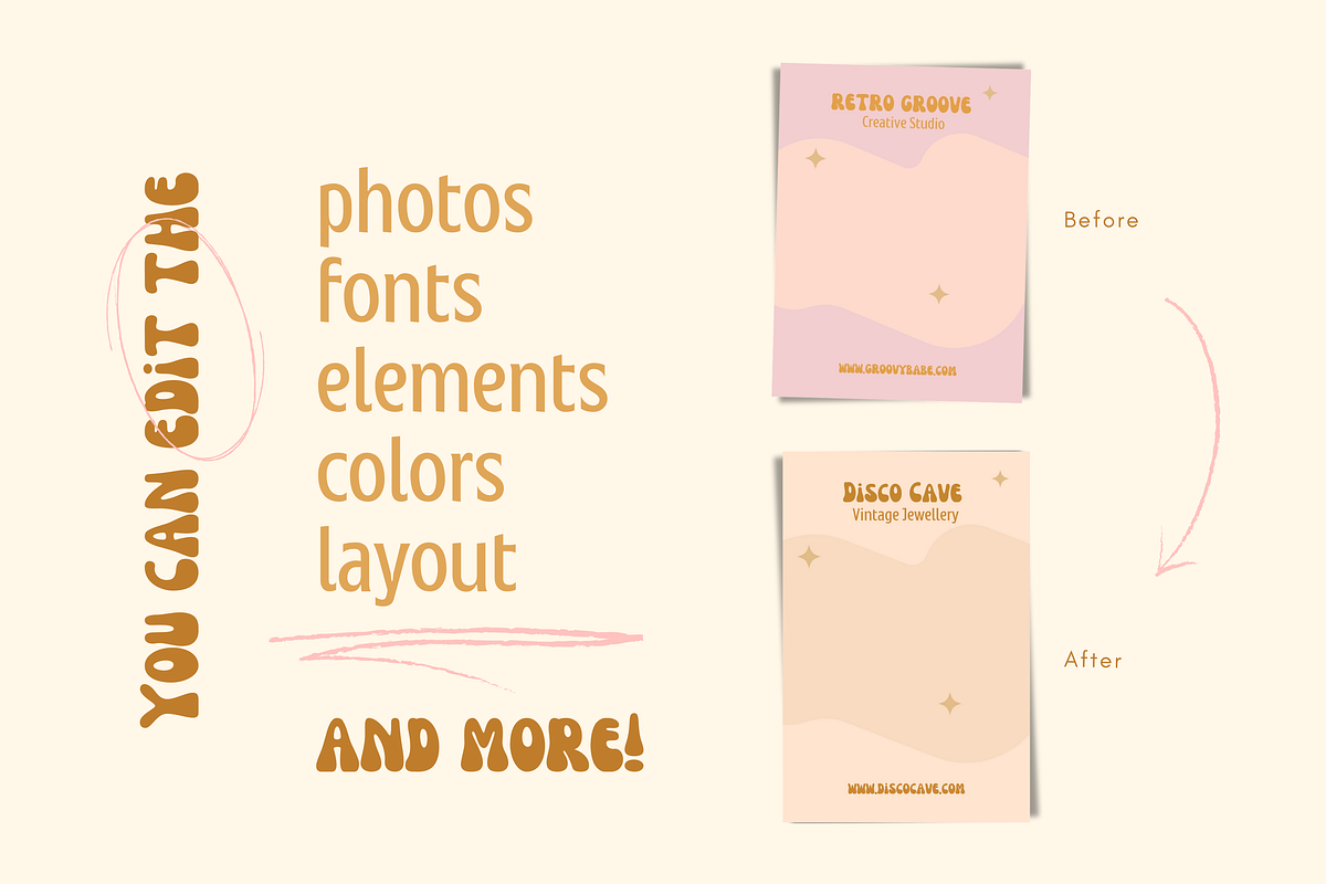 Retro Display Cards Templates, a Card Template by Hell Yeah Designs (Photo 5 of 6)