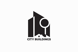City buildings logo design