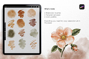Procreate Brushes-Watercolor brushes, a Brush Add-On by Jenny Quince (Thumbnail 2 of 12)