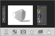 Mockup Of A Face Mask PSD, a Product Mockup by Bruno's Shop (Thumbnail 2 of 3)
