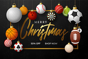 Sport Christmas Vector Set, a Decorative Illustration by Lunarts Studio (Thumbnail 7 of 7)