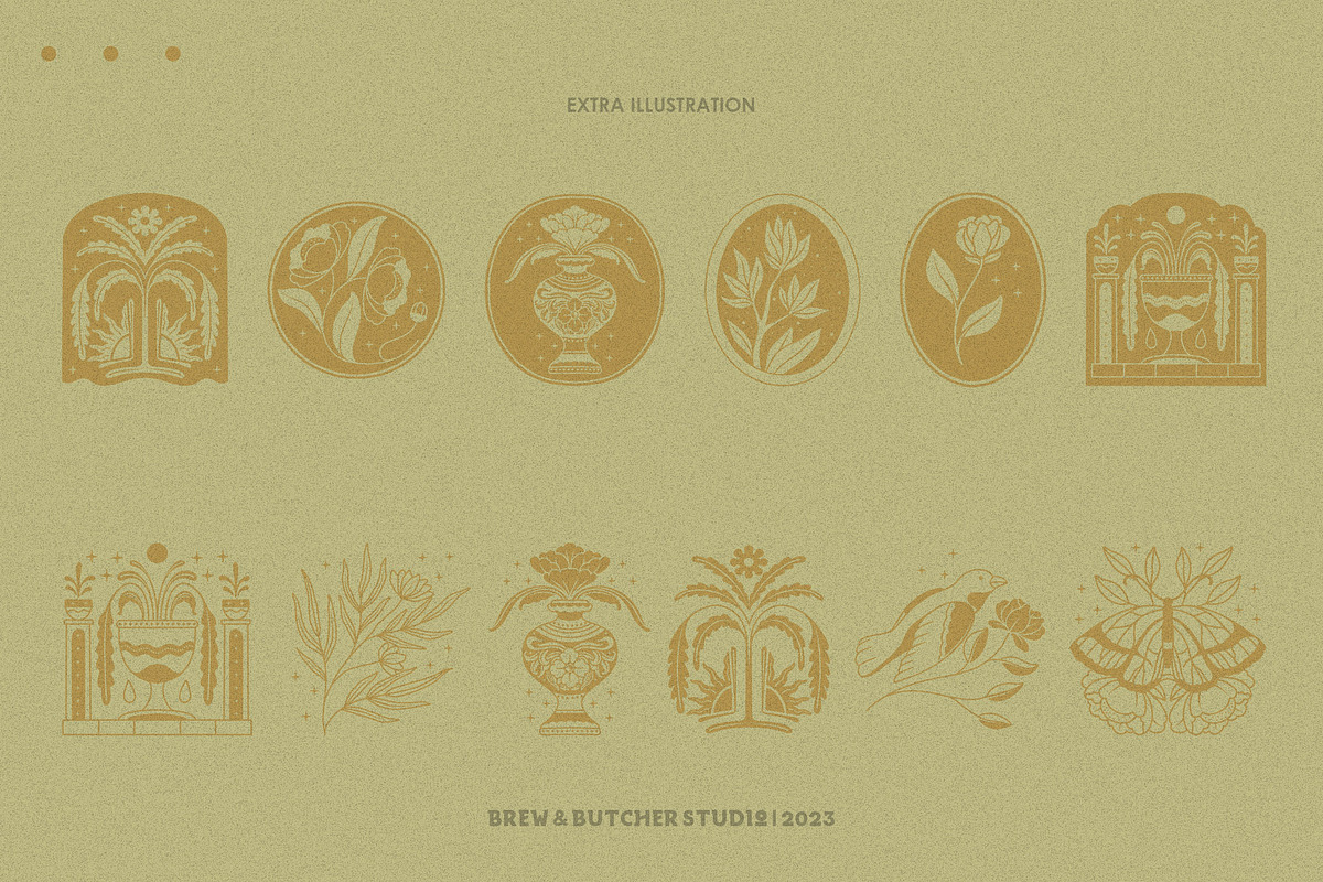 Loryme | Decorative | Illustration, a Symbol Font by Brew & Butcher Studio (Photo 8 of 9)