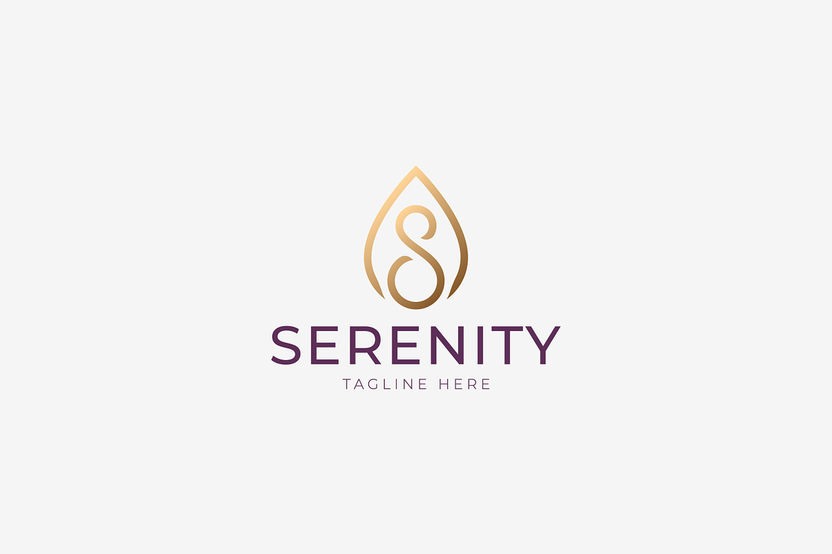 Serenity Logo Water Drop & Letter S, a Branding & Logo Template by Signatoro (Photo 2 of 3)