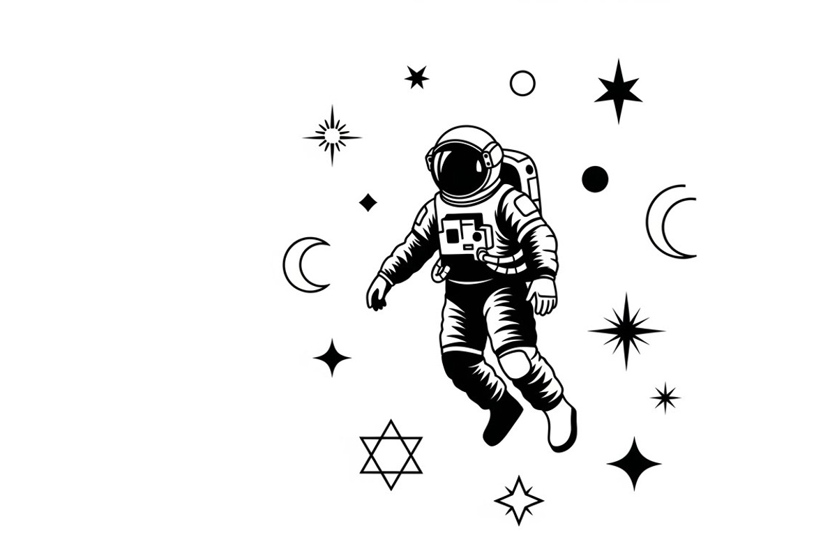 This vector astronaut artwork, an Illustration by Amazin_art (Photo 29 of 30)