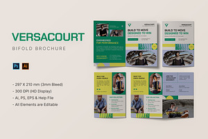Versacourt - Bifold Brochure, a Brochure Template by StreaksideStd