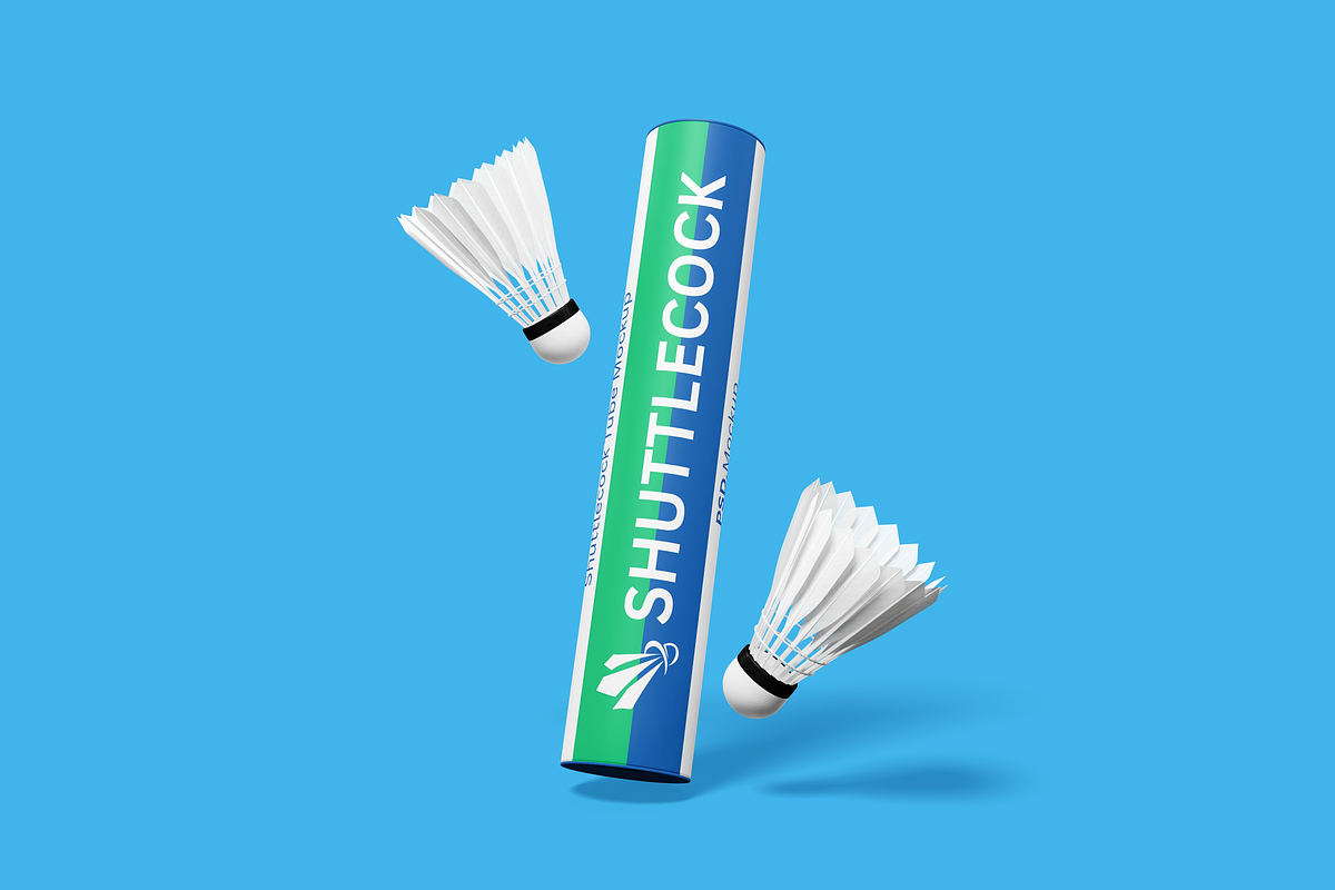 Shuttlecock Box Mockup, a Packaging Mockup by DSNA Mockup (Photo 5 of 5)