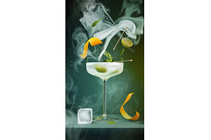 Luxury Zero-Proof Cocktail with, a Food & Drink Photo by Rodica Ciorba