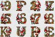 Christmas Alphabet PNG Santa Letters, an Illustration by Black Bird Studio (Thumbnail 3 of 4)