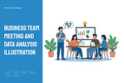 Business Team Meeting Illustration, a Work Illustration by Partikusi Design (Thumbnail 1 of 3)