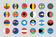255 Flat & Vector Circular Flag, an Icon by CustomIconDesign (Thumbnail 2 of 5)