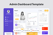 Project Management Admin Dashboard, an UI Kit Template by SquidPixey (Thumbnail 2 of 5)