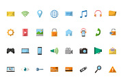 Digital Media Icons Set, an Object Illustration by studiogstock (Thumbnail 1 of 3)