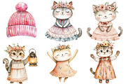 Cozy Autumn Floral Cat Animal, an Illustration by CitraGraphics (Thumbnail 4 of 5)