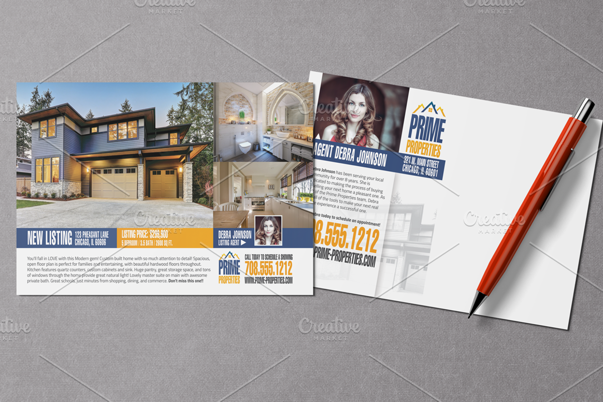 Real Estate Listing Postcard, a Card Template by Nate Bartlett Design (Photo 2 of 4)