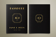 Art Deco Passport Wedding Invitation, an Invitation Template by Vynetta (Thumbnail 4 of 7)