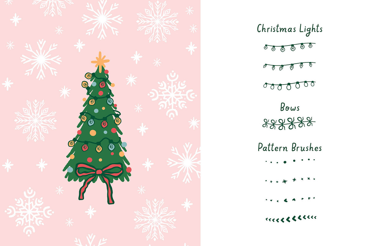 Whimscal Christmas Set for Procreate, a Brush Add-On by Pencil Twist (Photo 9 of 10)
