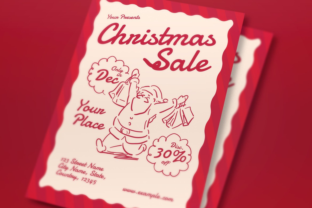 Christmas Sale Flyer, a Flyer Template by graphicook (Photo 2 of 3)